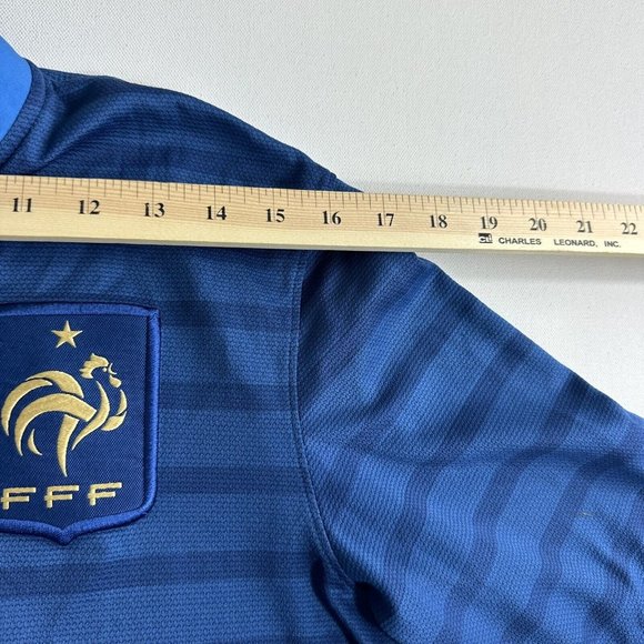 Nike 2012 France Authentic Home Match Player Issue Kit Shirt Jersey Benzema SZ M - Picture 13 of 14